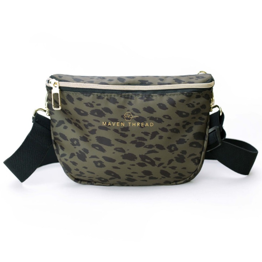 Maven Thread 3-in-1 Crossbody Bag – Green Leopard Bags